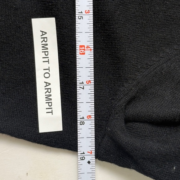 Lauren Ralph Lauren Silk Cashmere Blend Black Cardigan S Rhinestone Button Up - Picture 10 of 11